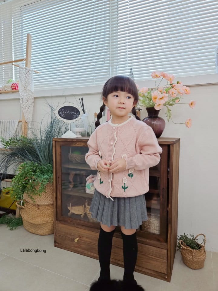 Lalabongbong - Korean Children Fashion - #littlefashionista - Flower Cardigan - 10