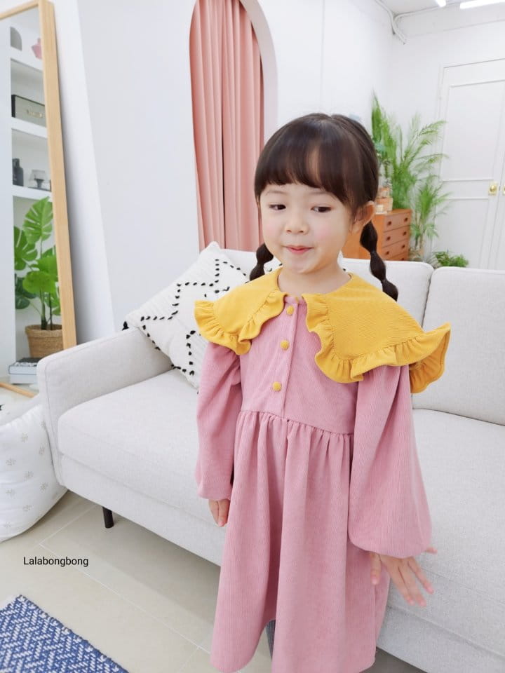 Lalabongbong - Korean Children Fashion - #magicofchildhood - Color Corduroy One-piece - 6