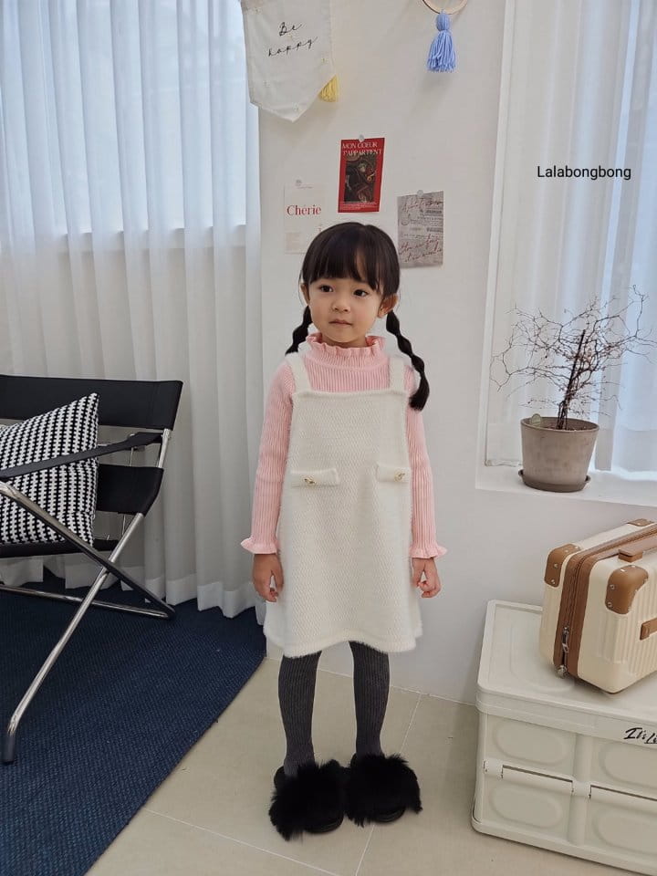 Lalabongbong - Korean Children Fashion - #magicofchildhood - Frill Knit Tee - 12