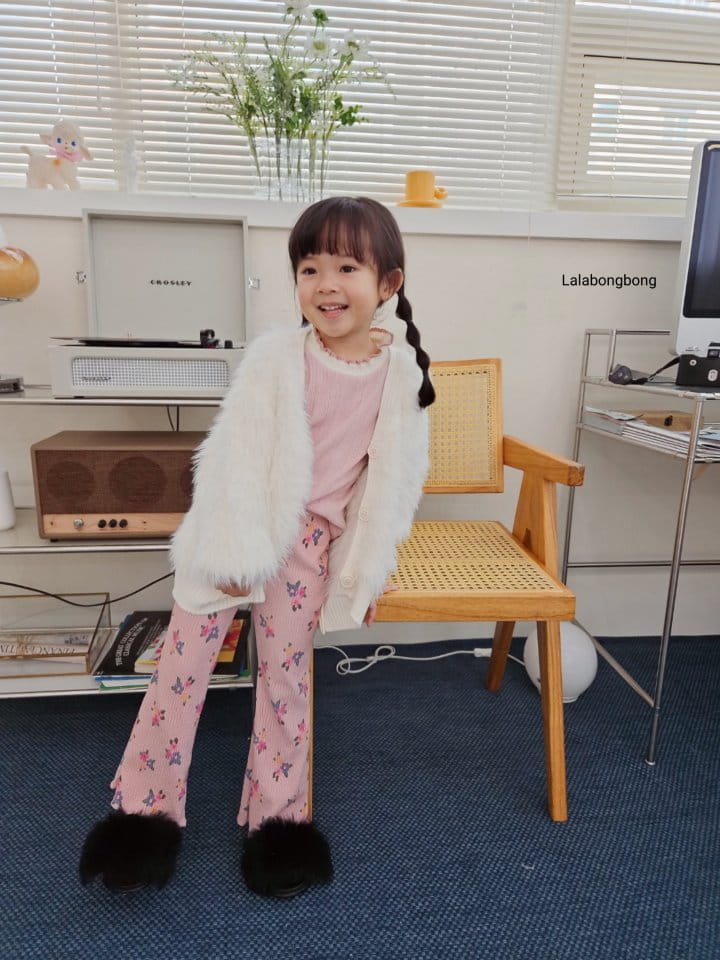 Lalabongbong - Korean Children Fashion - #magicofchildhood - Flower Pleats Pants - 10
