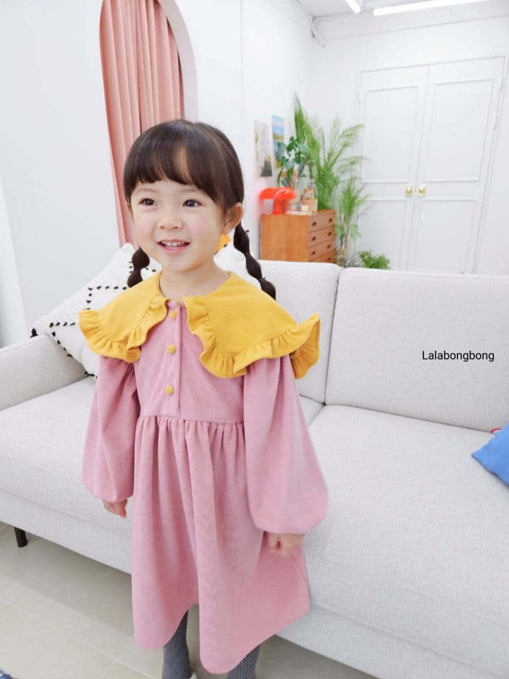 Lalabongbong - Korean Children Fashion - #minifashionista - Color Corduroy One-piece - 7