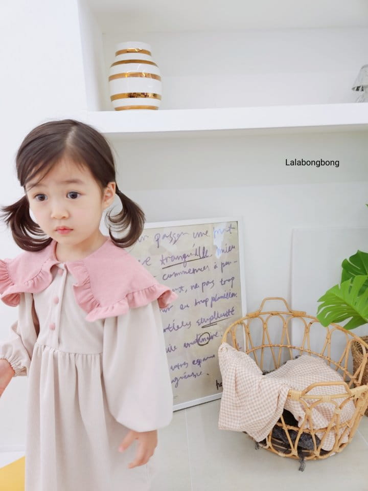 Lalabongbong - Korean Children Fashion - #prettylittlegirls - Color Corduroy One-piece - 8