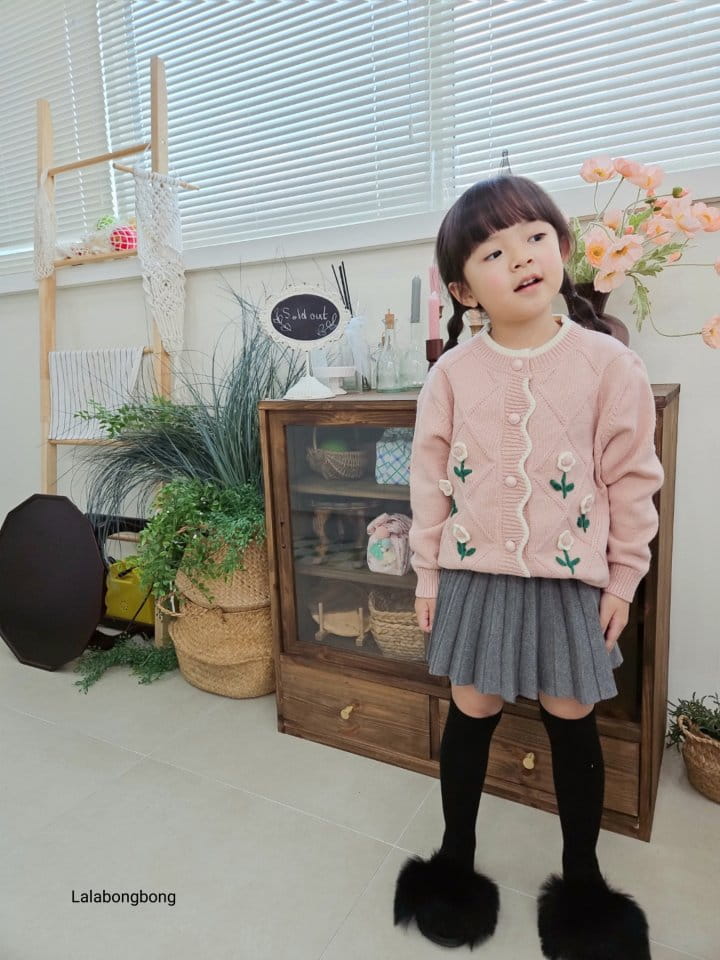Lalabongbong - Korean Children Fashion - #toddlerclothing - Knit Wrinkle Skirt