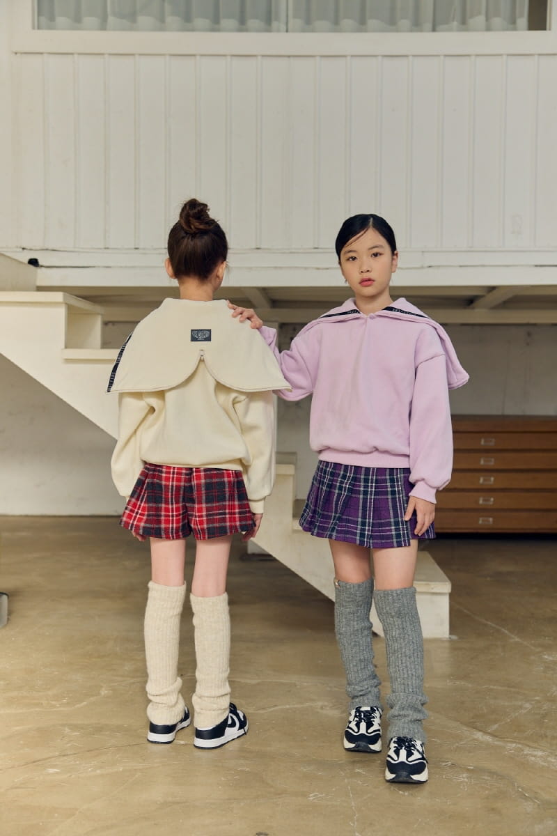 Lilas - Korean Children Fashion - #designkidswear - Check Currot