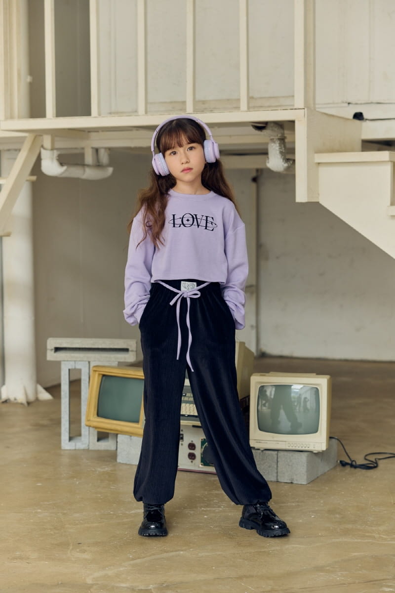 Lilas - Korean Children Fashion - #stylishchildhood - Love Crop Tee - 7