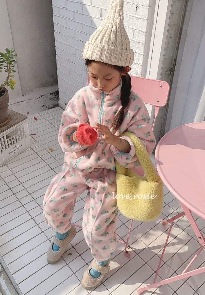 Love Rosie - Korean Children Fashion - #designkidswear - Jue Jue Zip-up Pants Set