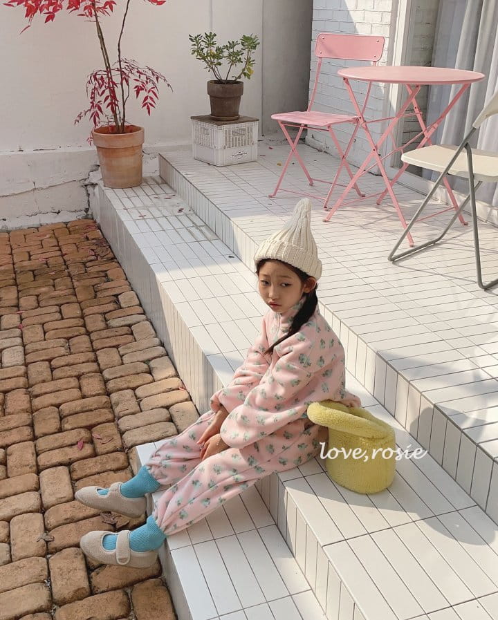 Love Rosie - Korean Children Fashion - #discoveringself - Jue Jue Zip-up Pants Set - 2