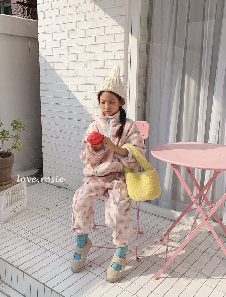 Love Rosie - Korean Children Fashion - #fashionkids - Jue Jue Zip-up Pants Set - 3