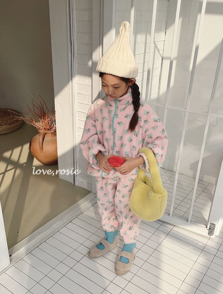 Love Rosie - Korean Children Fashion - #fashionkids - Jue Jue Zip-up Pants Set - 4