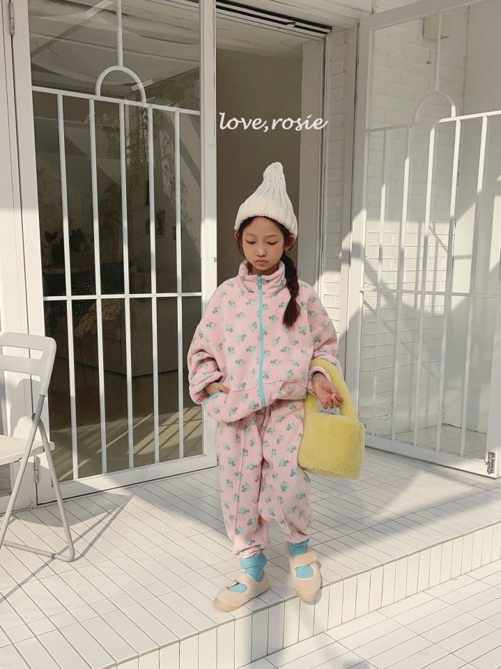 Love Rosie - Korean Children Fashion - #minifashionista - Jue Jue Zip-up Pants Set - 10