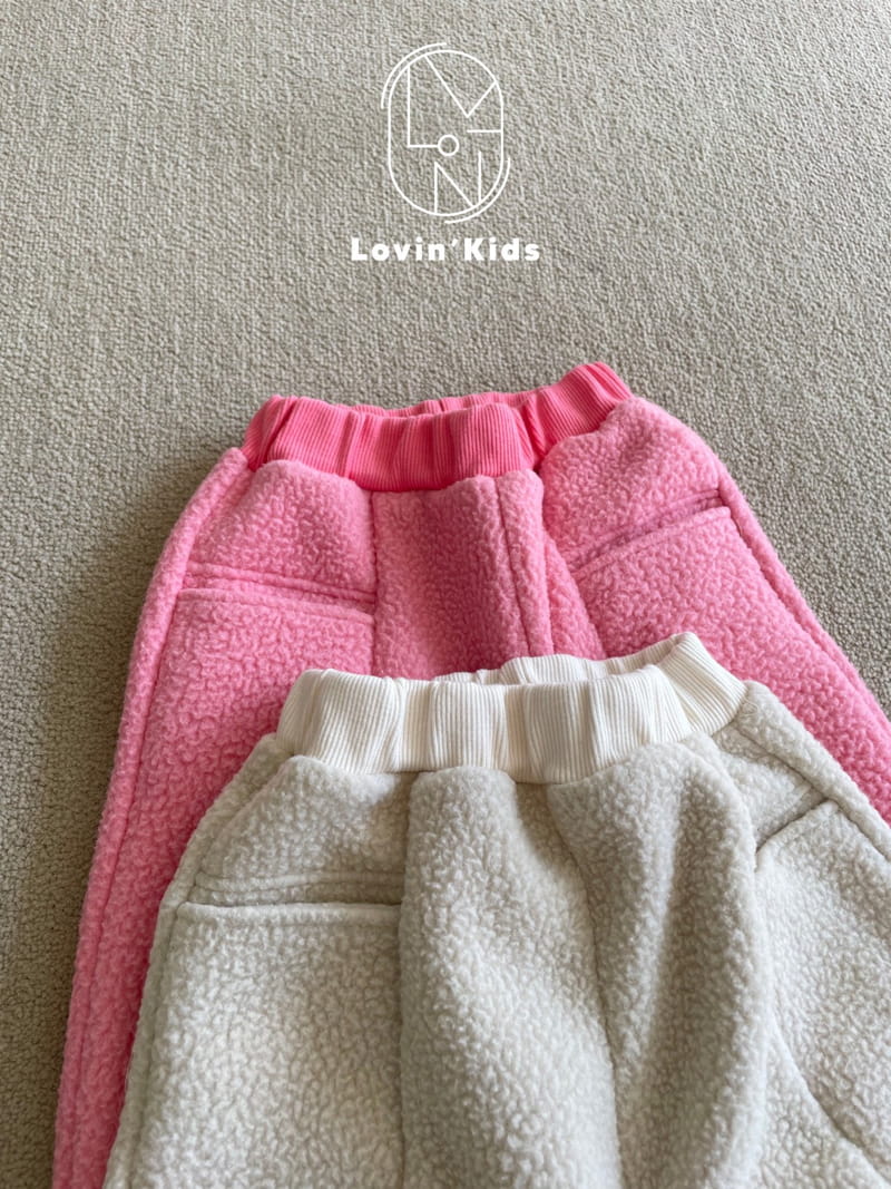 Lovin - Korean Children Fashion - #kidsstore - Fleece Slit Pants - 3