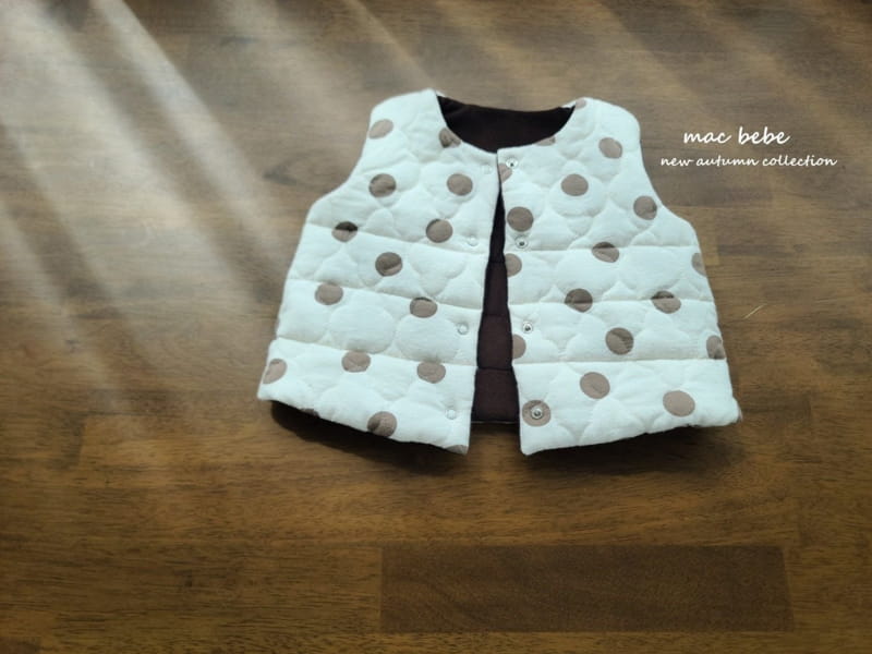Mac - Korean Baby Fashion - #babyboutiqueclothing - Cloud Quilting Reversible Vest - 7