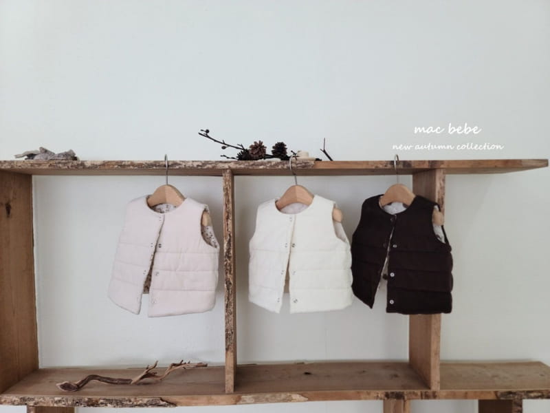 Mac - Korean Baby Fashion - #babylifestyle - Cloud Quilting Reversible Vest - 12