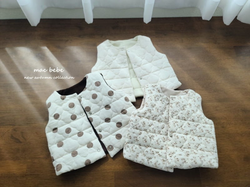 Mac - Korean Baby Fashion - #babyoutfit - Cloud Quilting Reversible Vest