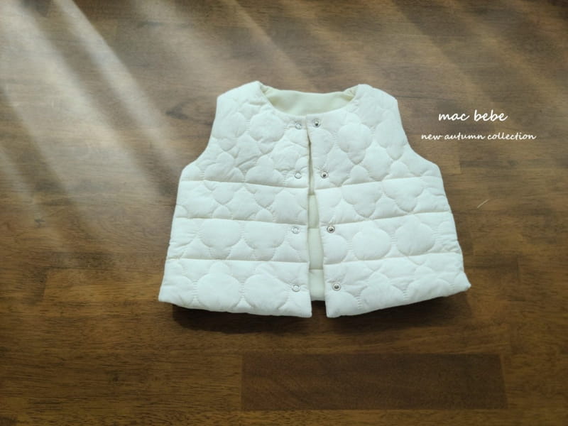 Mac - Korean Baby Fashion - #onlinebabyboutique - Cloud Quilting Reversible Vest - 3