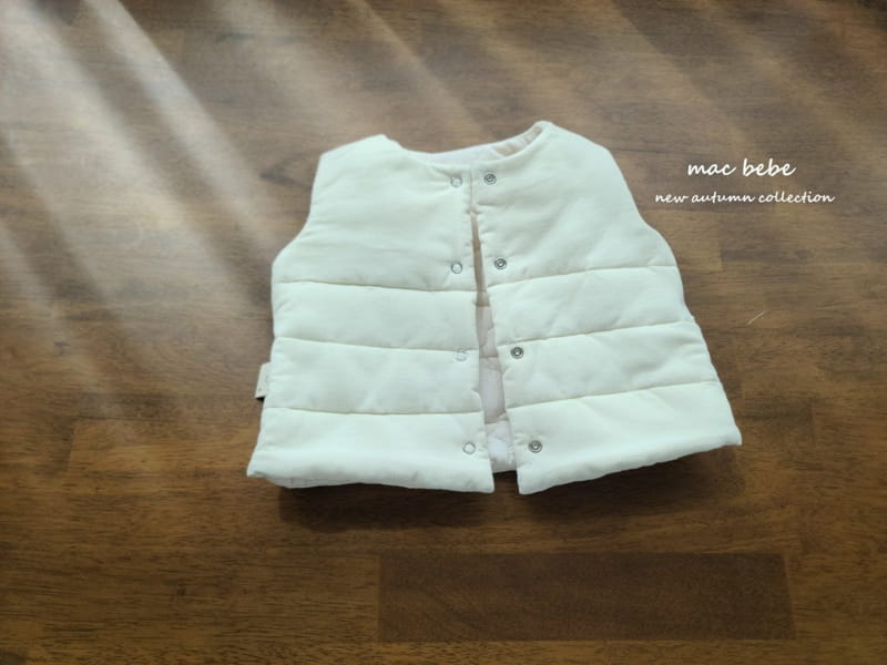 Mac - Korean Baby Fashion - #onlinebabyboutique - Cloud Quilting Reversible Vest - 4