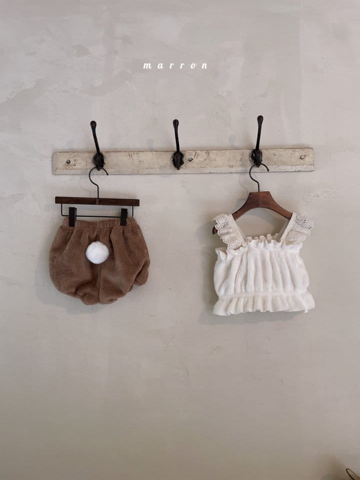 Marron Kid - Korean Baby Fashion - #onlinebabyshop - Cozy Rabbit Bebe Set - 4