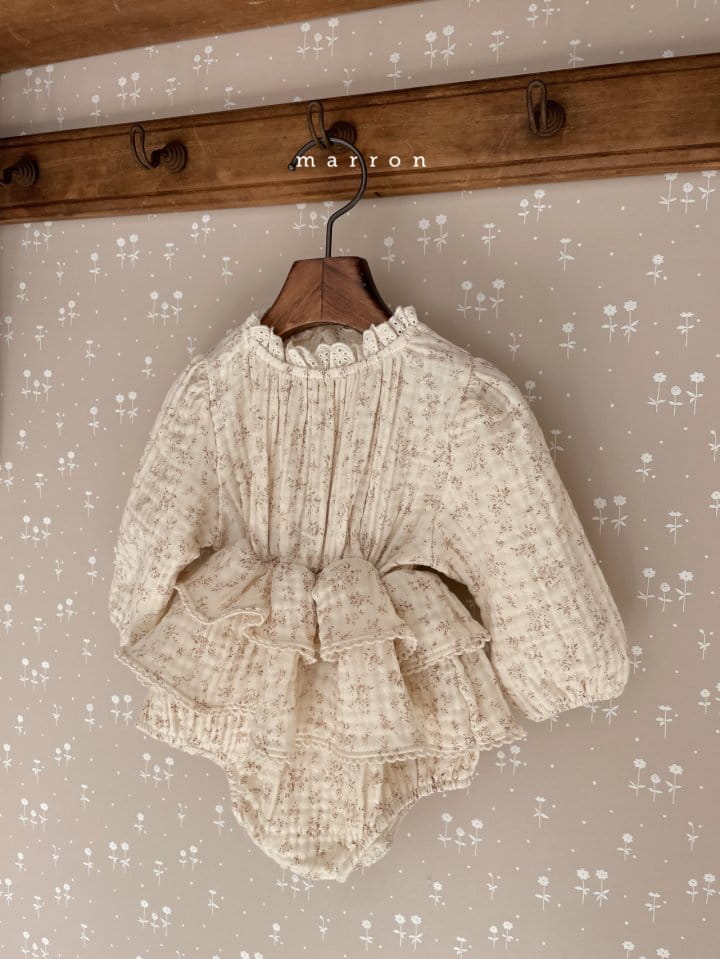 Marron Kid - Korean Baby Fashion - #babyclothing - Angelina Bodysuit - 8