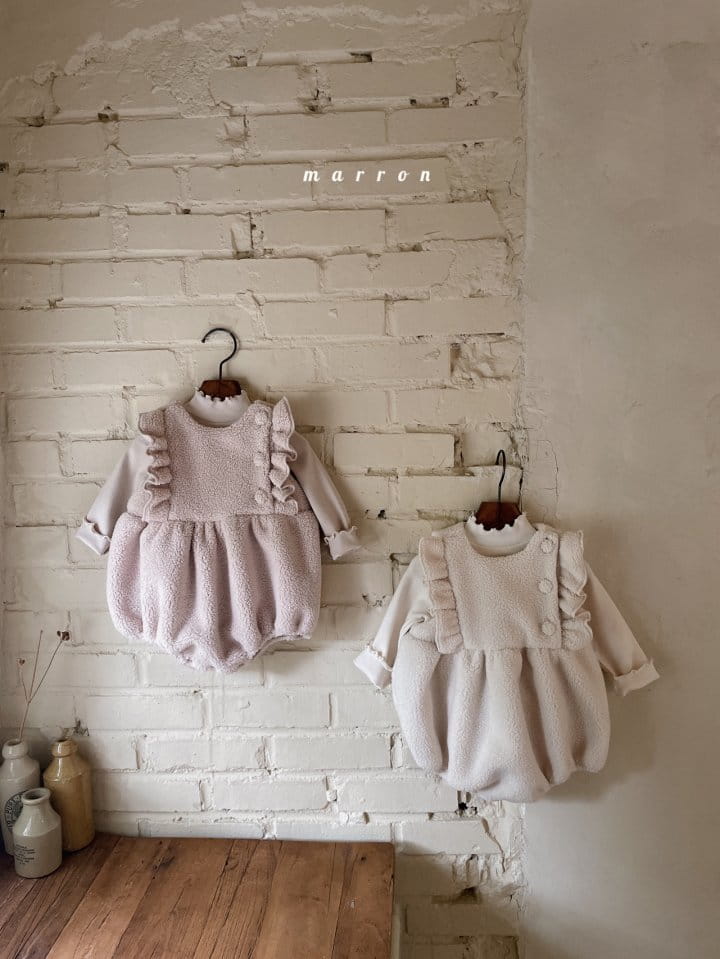 Marron Kid - Korean Baby Fashion - #babyoutfit - Cozy Bodysuit - 3