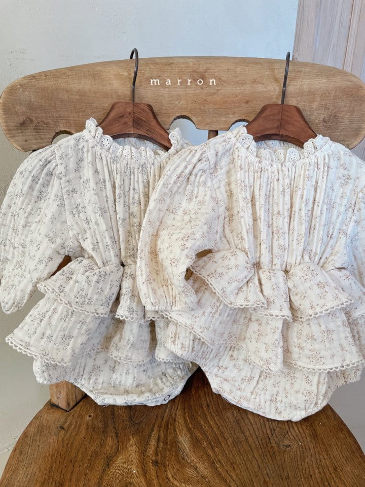 Marron Kid - Korean Baby Fashion - #babywear - Angelina Bodysuit - 2