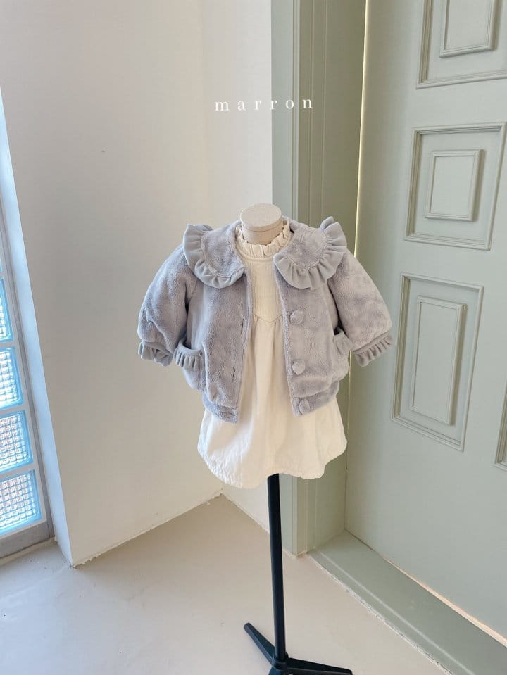 Marron Kid - Korean Children Fashion - #designkidswear - Love Pu Jacket - 9