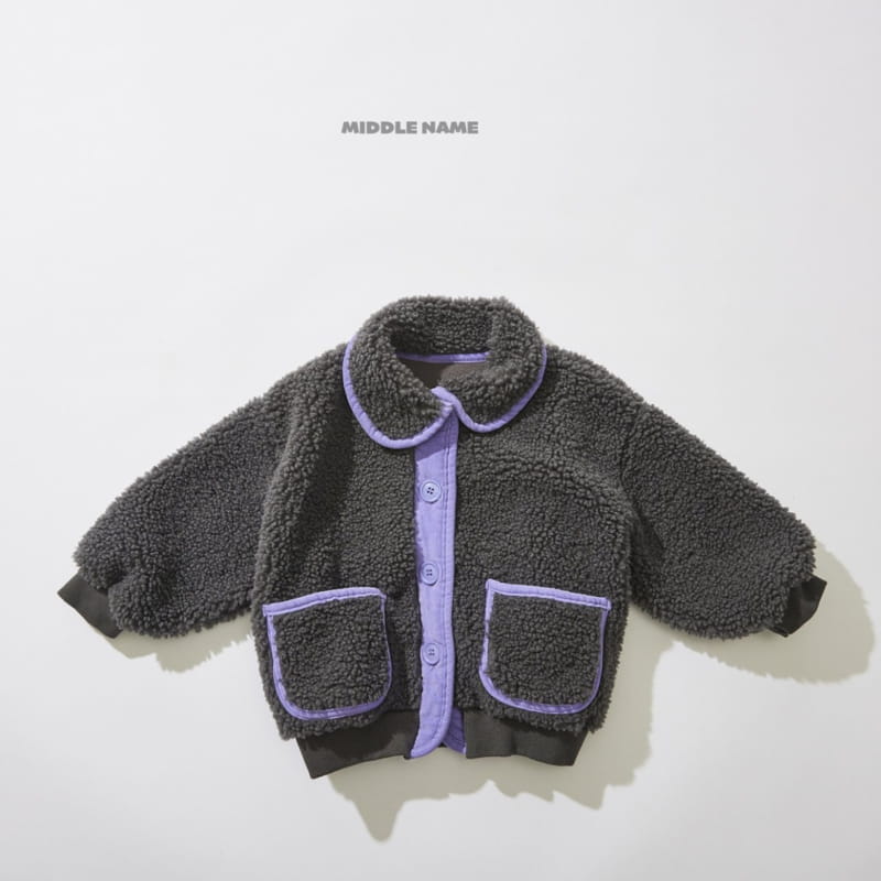 Middle Name - Korean Children Fashion - #kidsstore - Fleece Piping Jumper - 2