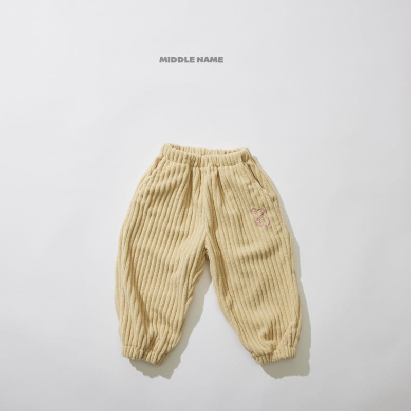 Middle Name - Korean Children Fashion - #kidzfashiontrend - Big Rib Pants - 2