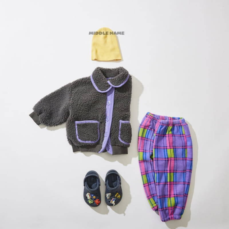 Middle Name - Korean Children Fashion - #littlefashionista - Fleece Piping Jumper - 5