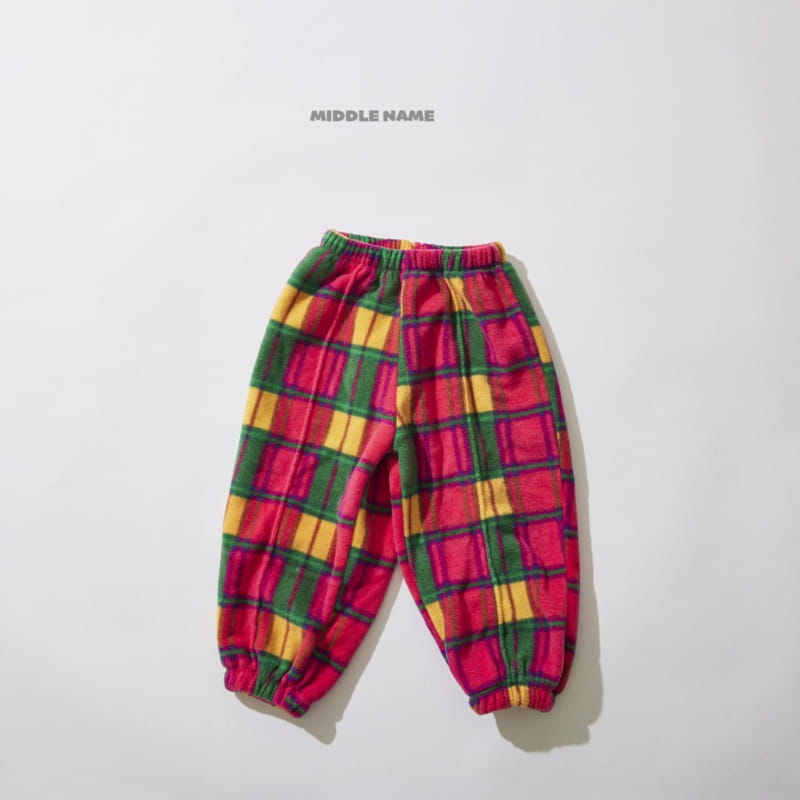 Middle Name - Korean Children Fashion - #minifashionista - Check Pintuck Pants - 3