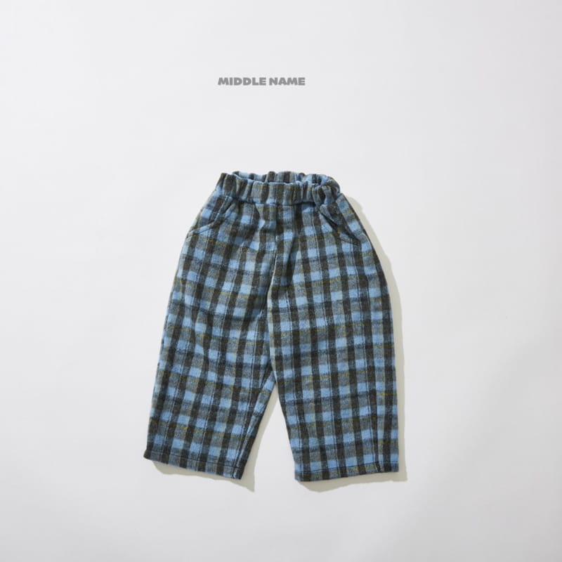 Middle Name - Korean Children Fashion - #stylishchildhood - Fleece Check Pants - 2