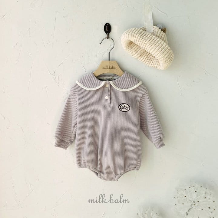 Milk Balm - Korean Baby Fashion - #babyboutique - Sailor Waffle Bodysuit - 5