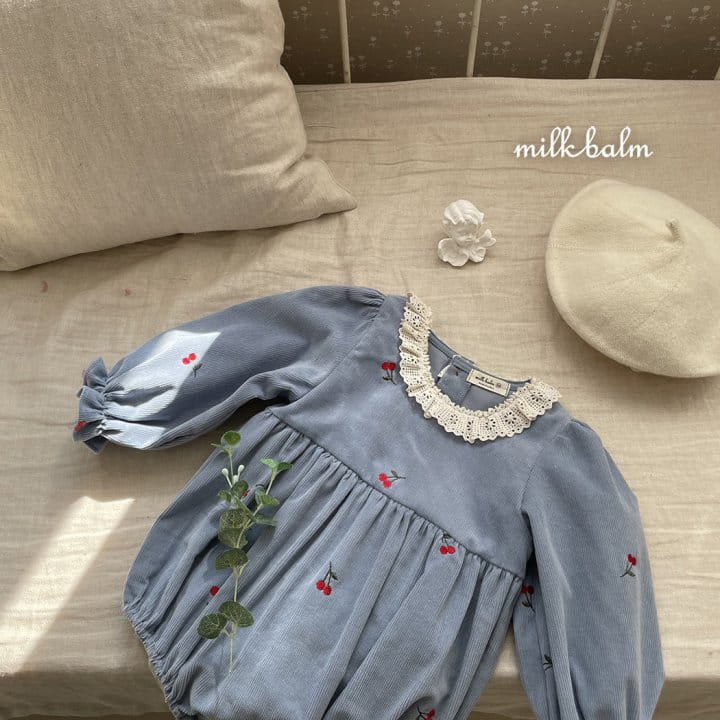 Milk Balm - Korean Baby Fashion - #babyclothing - Cherry Bodysuit