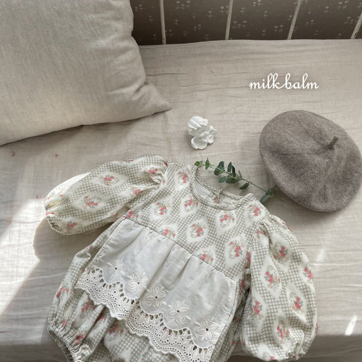Milk Balm - Korean Baby Fashion - #onlinebabyboutique - Anna Apron Bodysuit