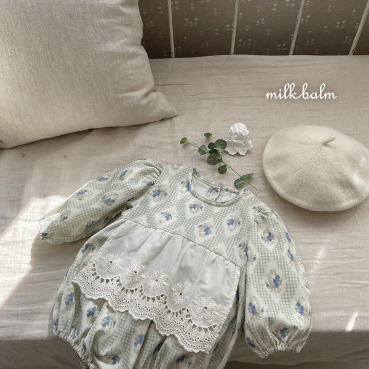 Milk Balm - Korean Baby Fashion - #onlinebabyshop - Anna Apron Bodysuit - 2