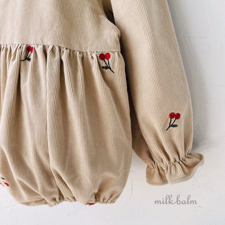 Milk Balm - Korean Baby Fashion - #onlinebabyshop - Cherry Bodysuit - 12
