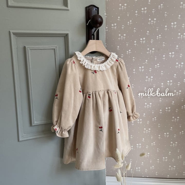 Milk Balm - Korean Children Fashion - #designkidswear - Cherry One-piece - 2