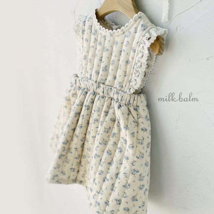 Milk Balm - Korean Children Fashion - #kidsstore - Laina Quilting One-piece - 9