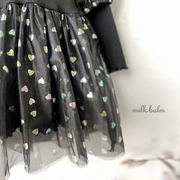 Milk Balm - Korean Children Fashion - #stylishchildhood - 5 Color Heart One-piec - 6