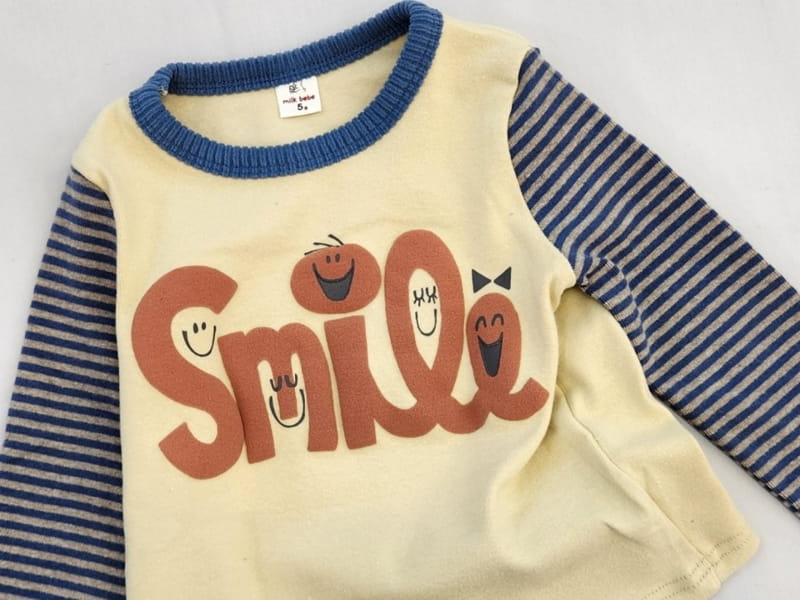 Milk Bebe - Korean Children Fashion - #discoveringself - Smile Tee - 4