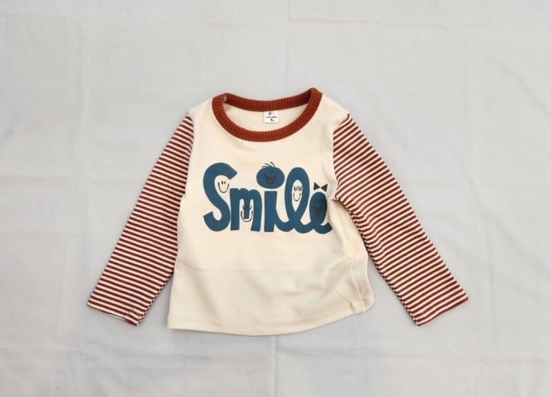 Milk Bebe - Korean Children Fashion - #kidsshorts - Smile Tee - 5
