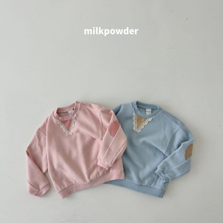 Milk Powder - Korean Children Fashion - #childrensboutique - Check Sweatshirt Tee - 6