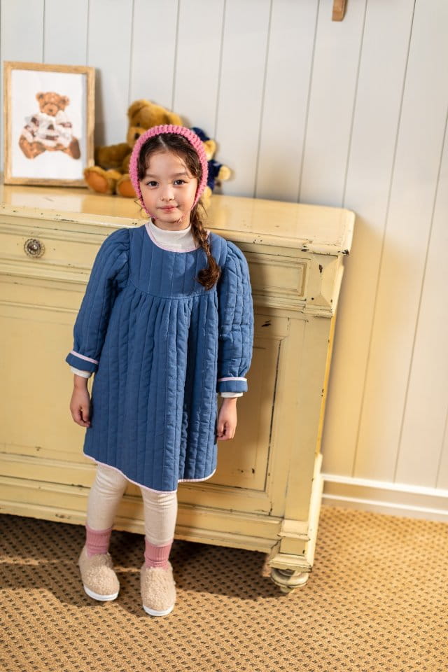 Milk Powder - Korean Children Fashion - #littlefashionista - Pie Quilting One-piece - 11