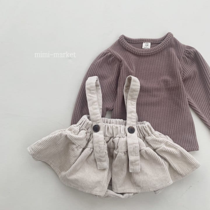 Mimi Market - Korean Baby Fashion - #babyboutique - Rib Cancan Skirt