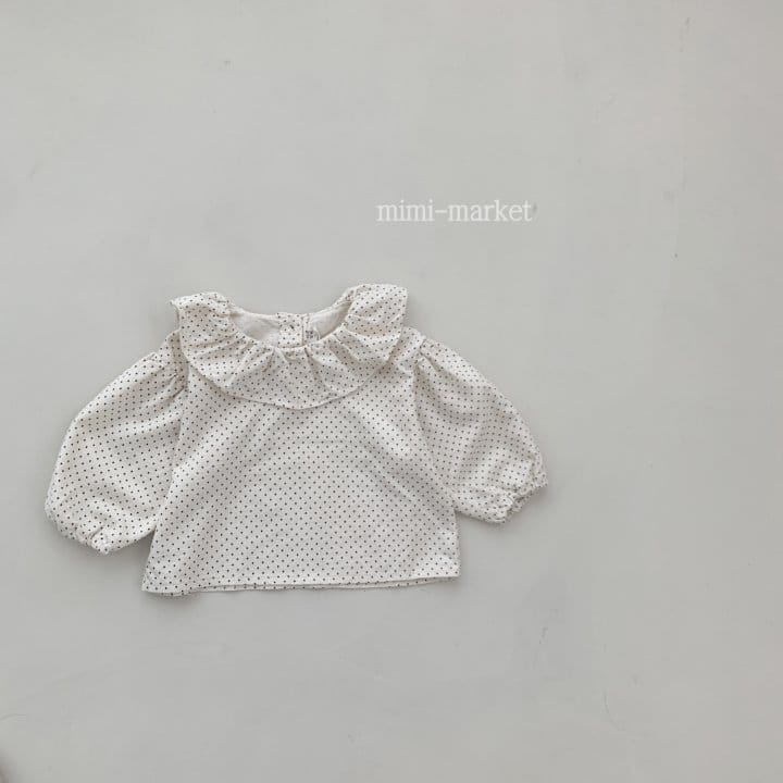 Mimi Market - Korean Baby Fashion - #babylifestyle - Small Dot Blouse