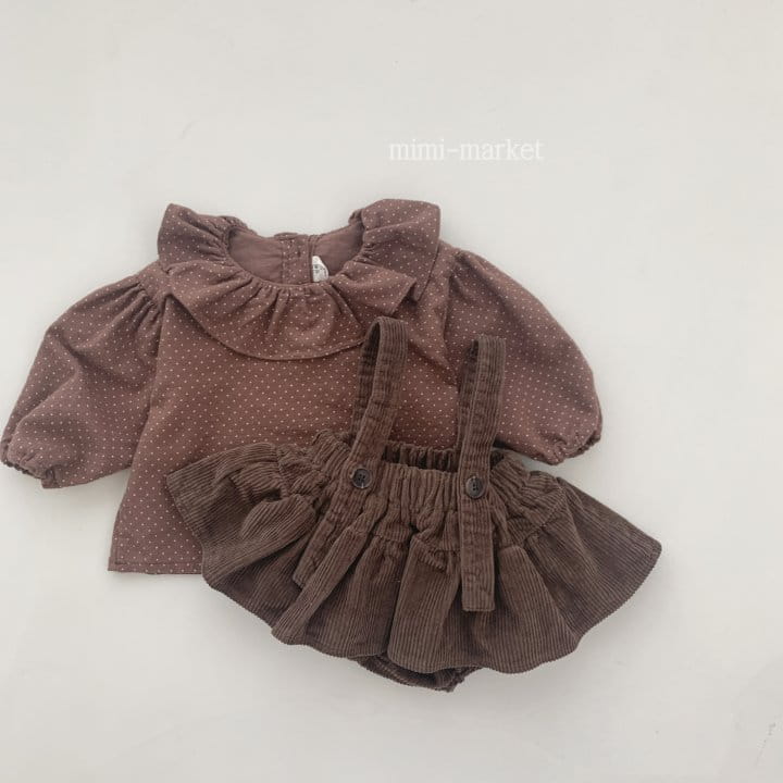 Mimi Market - Korean Baby Fashion - #babyoninstagram - Small Dot Blouse - 2