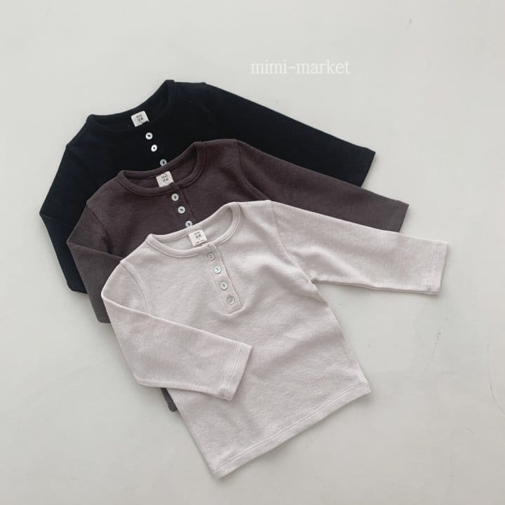 Mimi Market - Korean Baby Fashion - #babyoutfit - Button Tee - 6