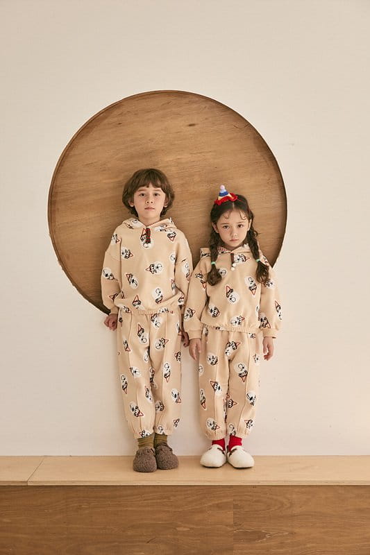 Mimico - Korean Children Fashion - #Kfashion4kids - Hat Bear Top Bottom Set