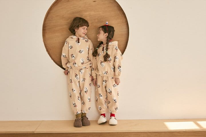Mimico - Korean Children Fashion - #childofig - Hat Bear Top Bottom Set - 7