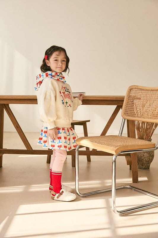 Mimico - Korean Children Fashion - #childofig - Flower Skirt Leggings - 4