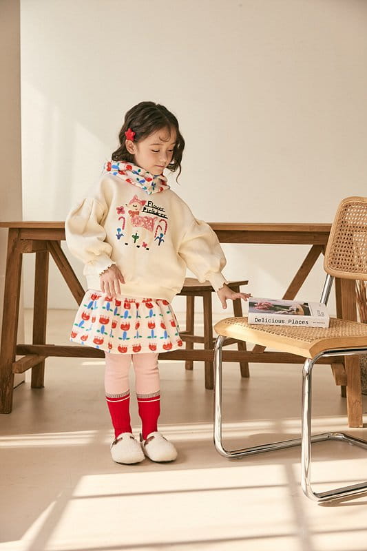 Mimico - Korean Children Fashion - #designkidswear - Flower Skirt Leggings - 5